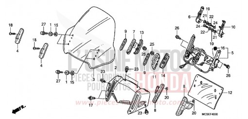 WIND SCREEN ST1300A8 de 2008